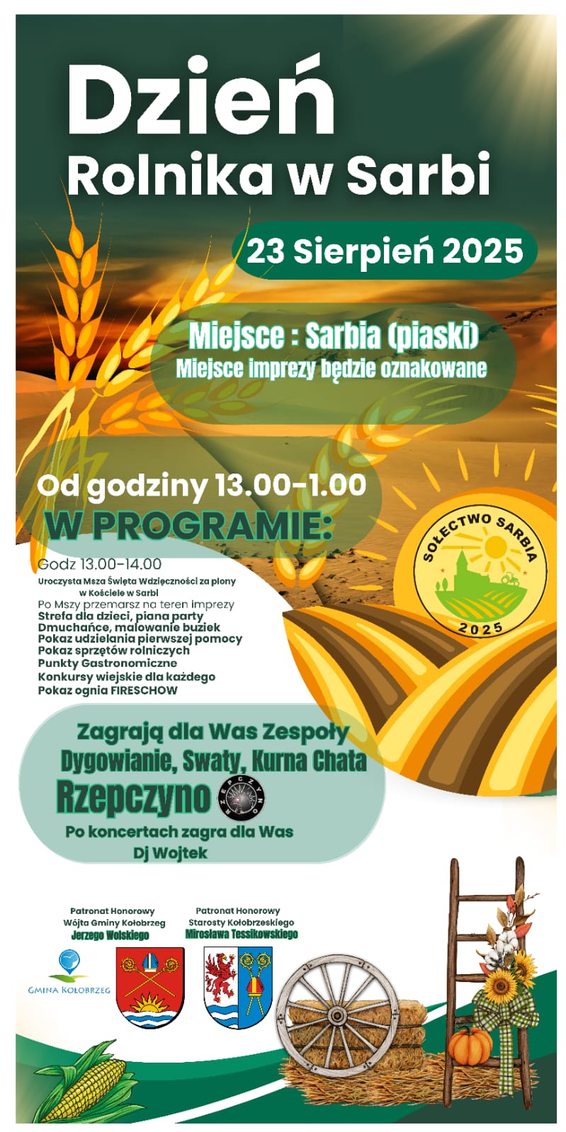 Plakat Dzień Rolnika w Sarbi