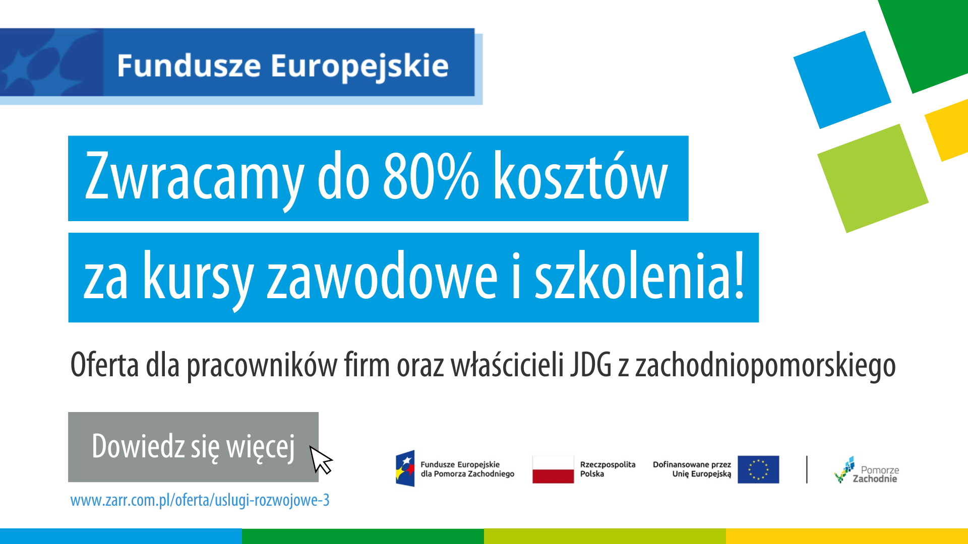 Banner - Dofinansowanie na kursy, studia podyplomowe i szkolenia!