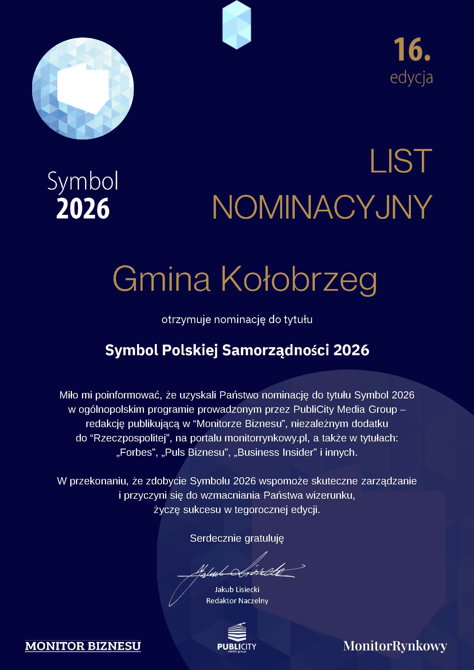 List nominacyjny
